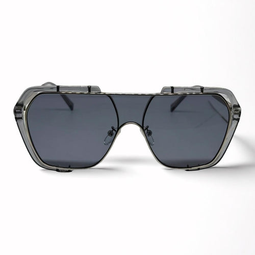 Occhiali da sole geometrici oversize Spectrum Grey - Visionaire